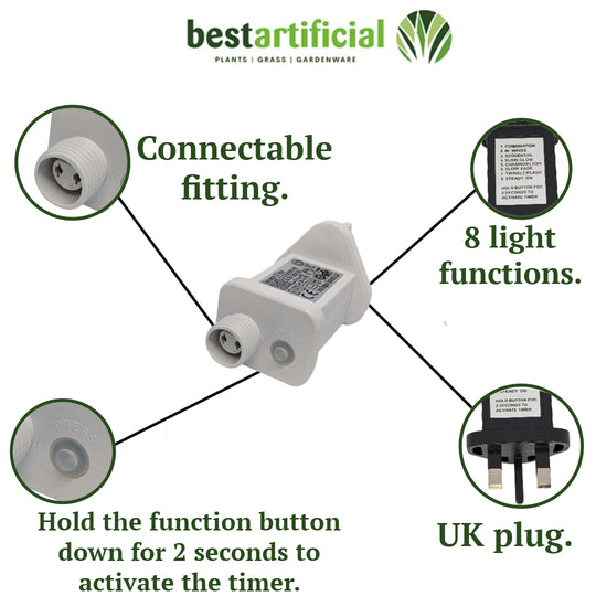 2m x 2m Connectable LED Indoor/Outdoor 120 Net LED Lights