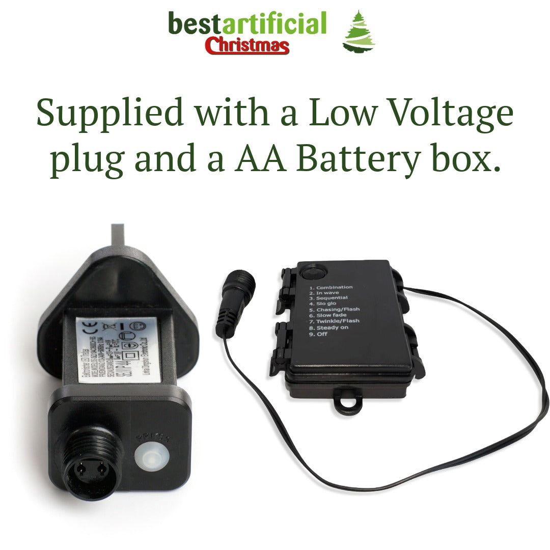 Best Artificial 6ft Multi Colour Snow Flocked Frosted Pop-up Pre-Decorated Pre-Lit Christmas Tree