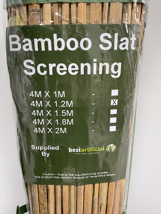 Bamboo Split Slat Fencing Screening Rolls for Garden Outdoor Privacy