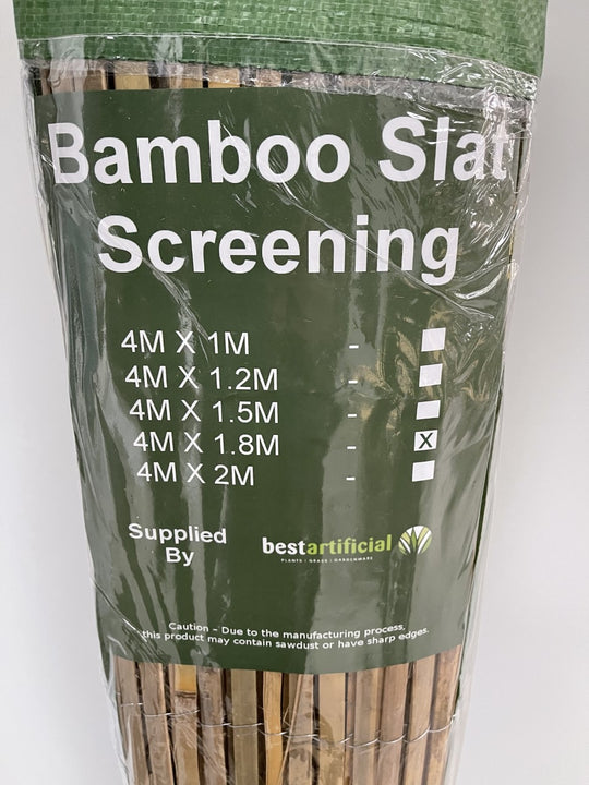 Bamboo Split Slat Fencing Screening Rolls for Garden Outdoor Privacy