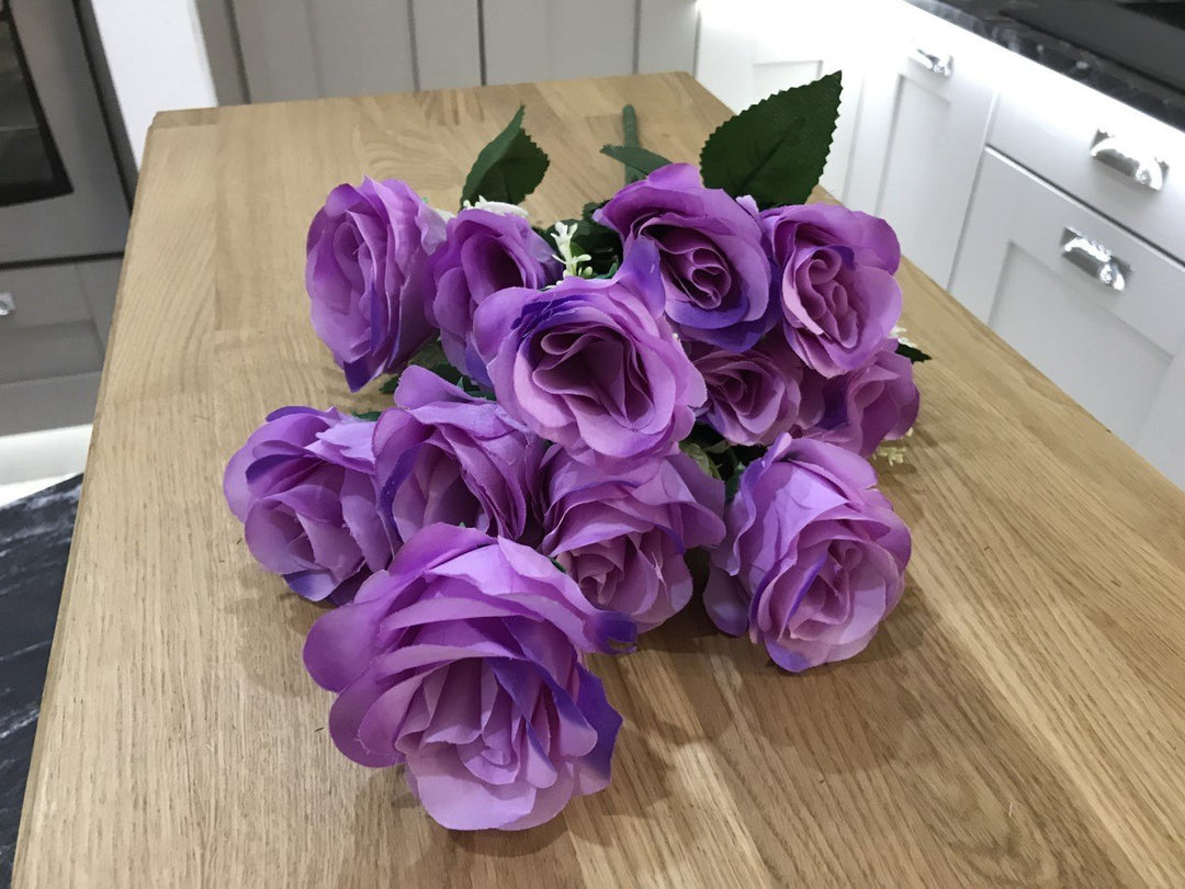 Best Artificial 9 - 12 Head Rose Spray