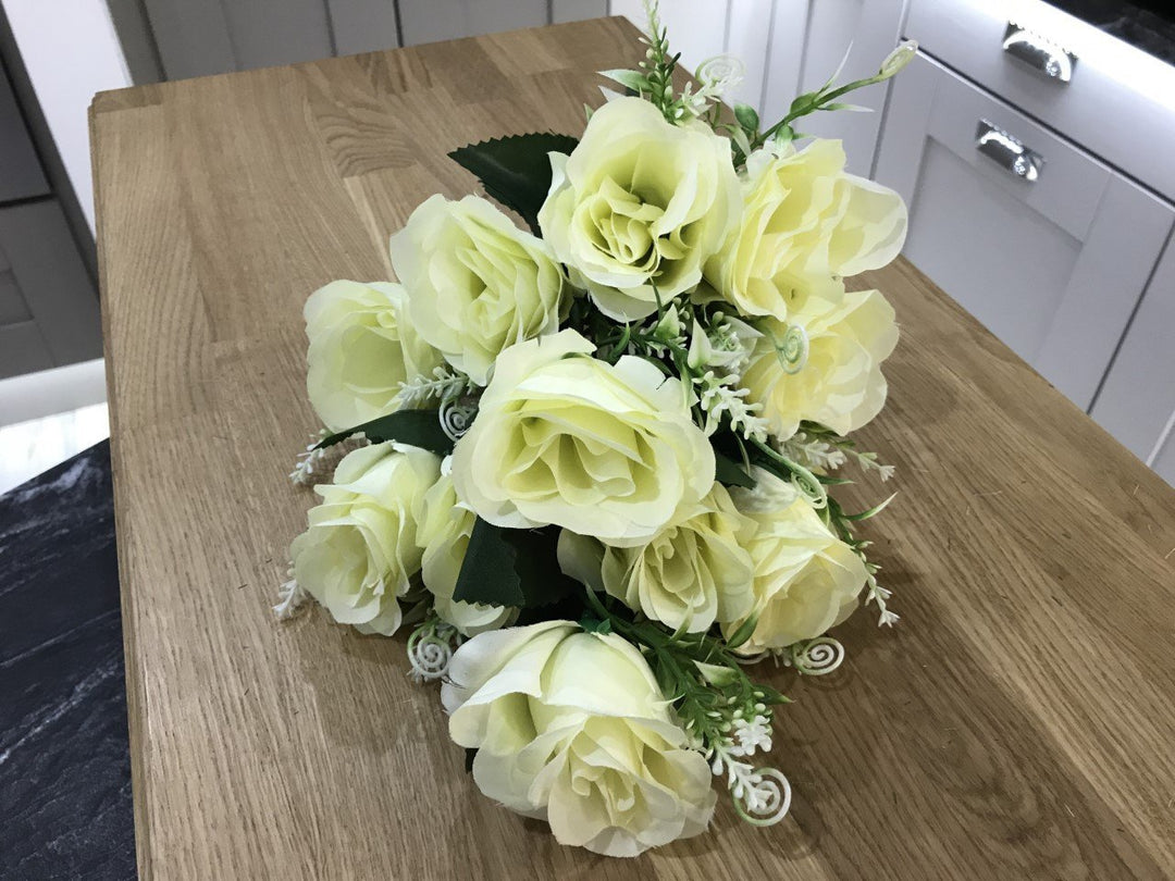 Best Artificial 9 - 12 Head Rose Spray