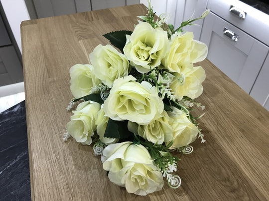 Best Artificial 9 - 12 Head Rose Spray