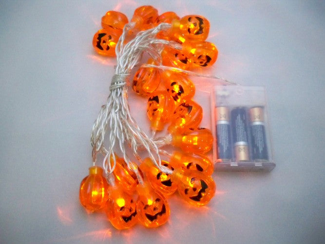 20 Pumpkin 3d LED Indoor Battery 3M String Fairy Lights