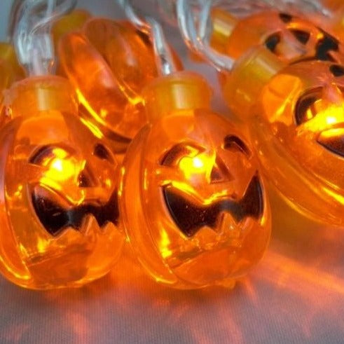 20 Pumpkin 3d LED Indoor Battery 3M String Fairy Lights - front view