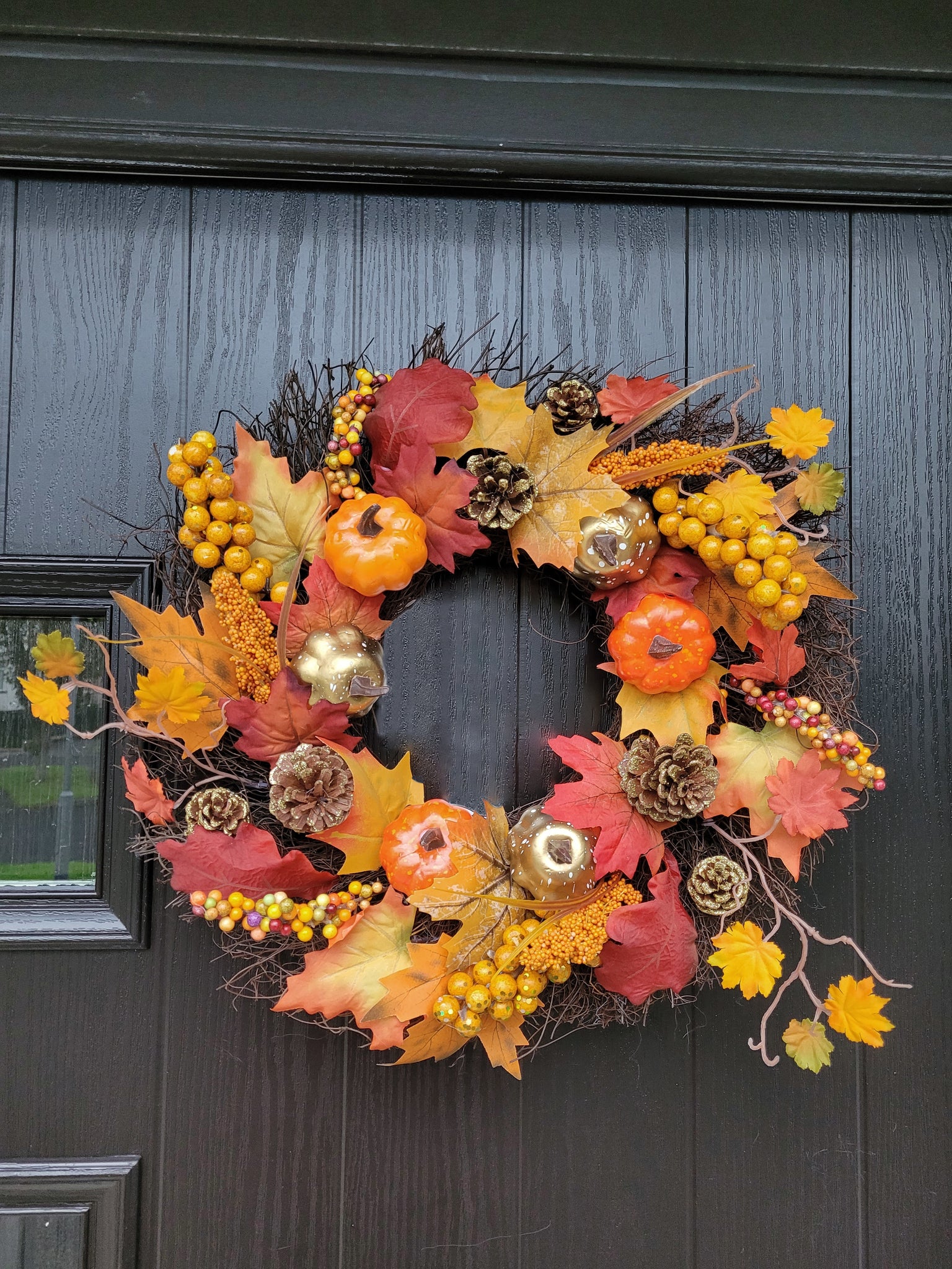 50cm Wicker Autumn Winter Halloween Wreath