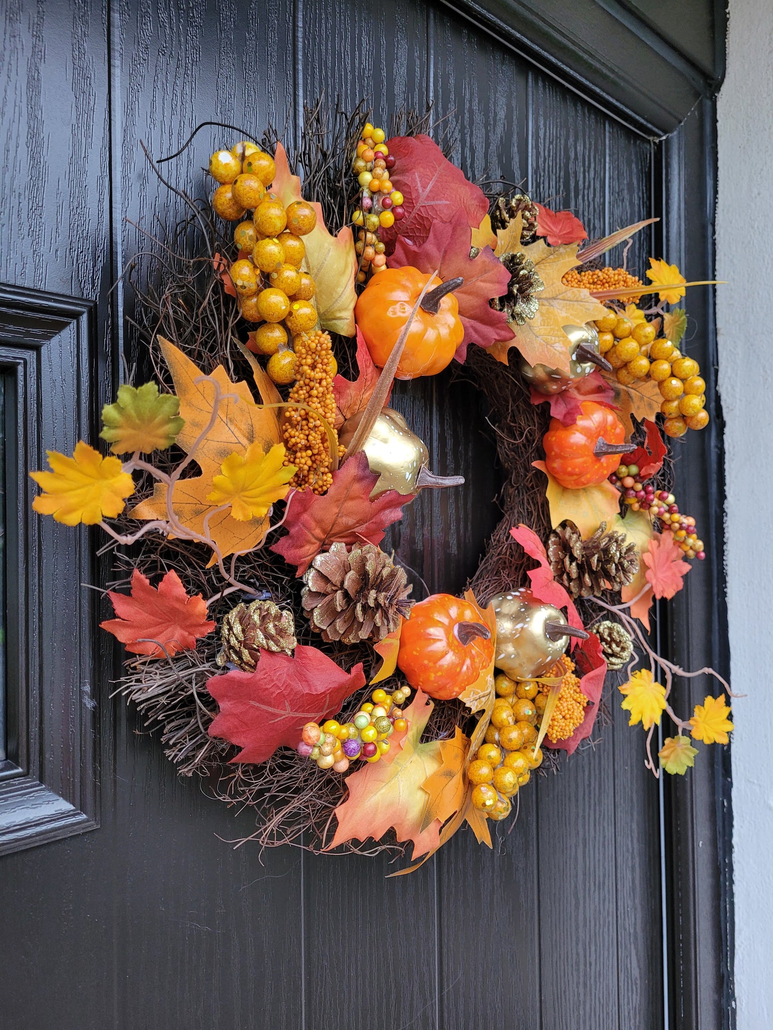 50cm Wicker Autumn Winter Halloween Wreath