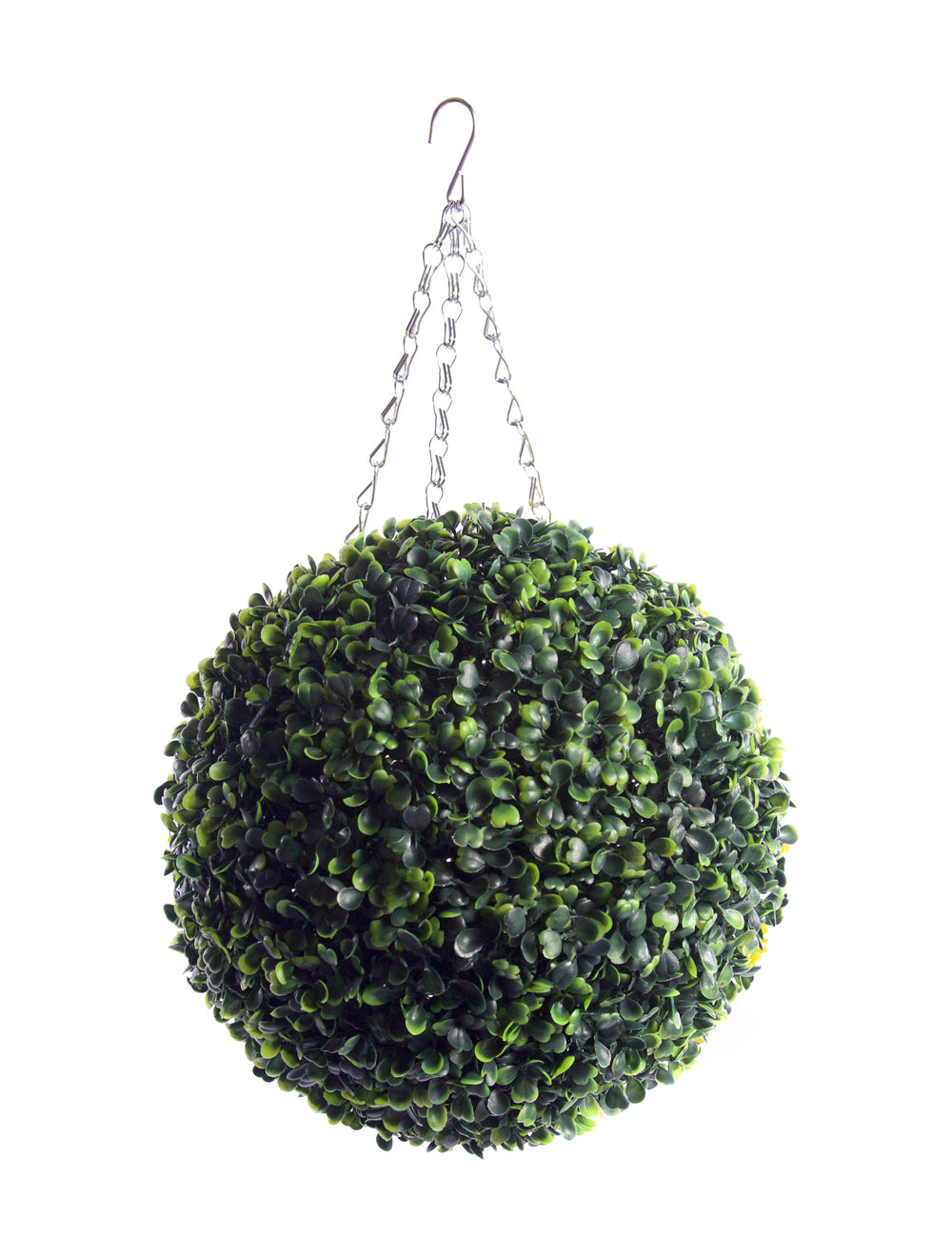 Best Artificial Boxwood Topiary Ball - hanging chain detail