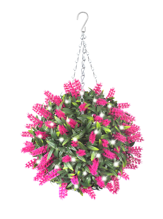 Best Artificial Pre-Lit 28cm Flower Balls