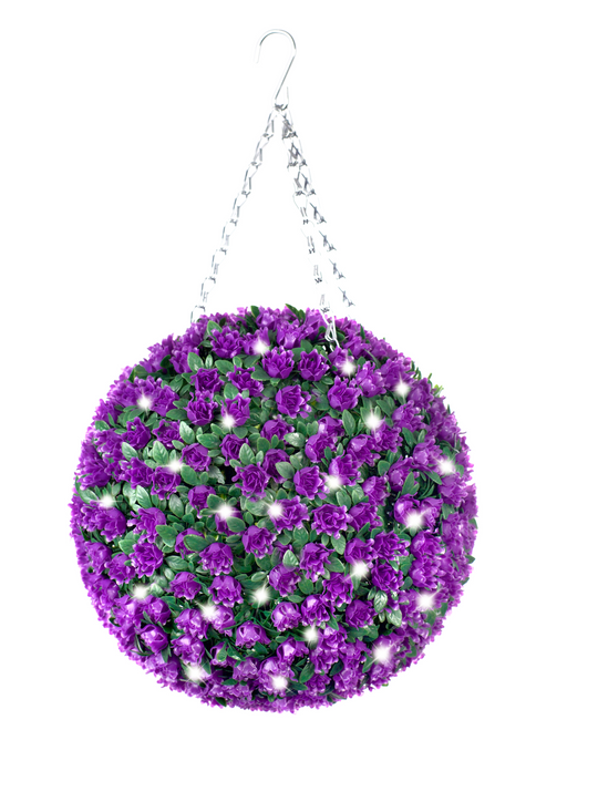 Best Artificial Pre-Lit 28cm Flower Balls