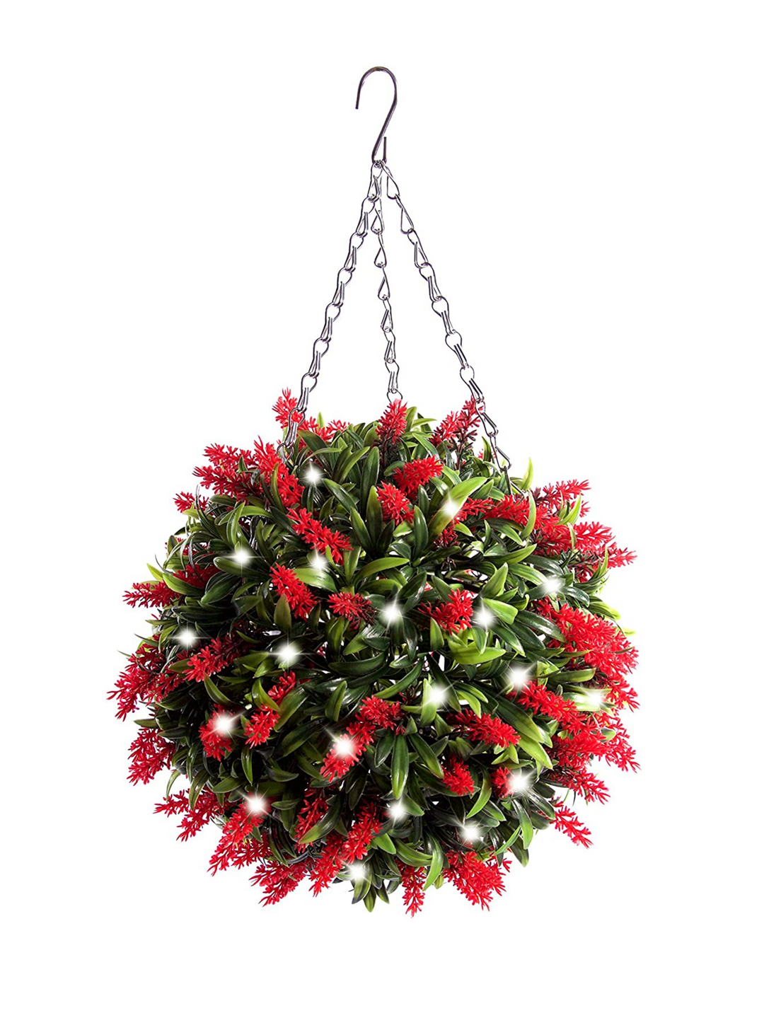 Best Artificial Pre-Lit 28cm Flower Balls