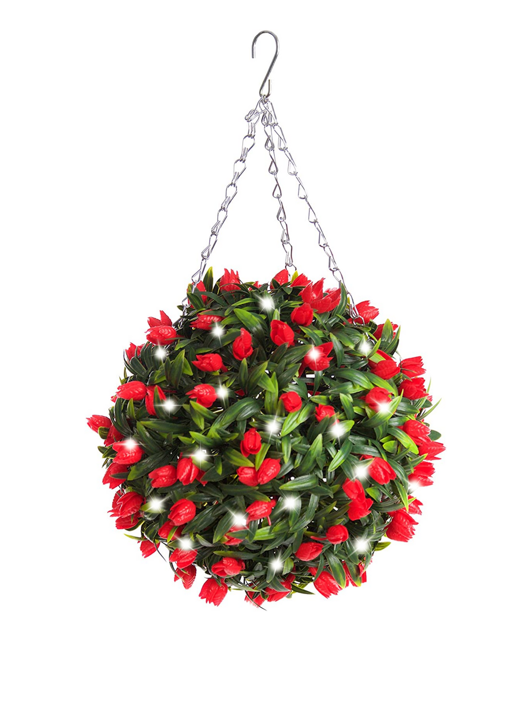 Best Artificial Pre-Lit 28cm Flower Balls
