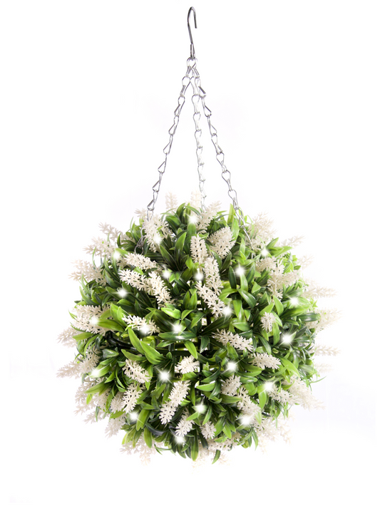 Best Artificial Pre-Lit 28cm Flower Balls