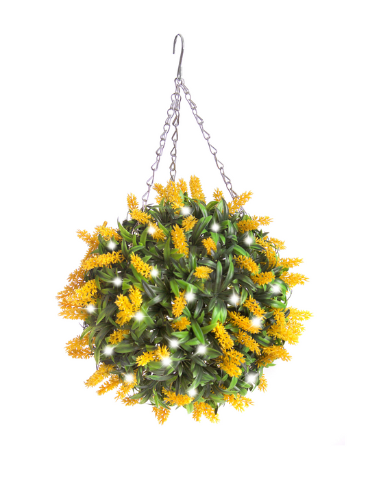 Best Artificial Pre-Lit 28cm Flower Balls