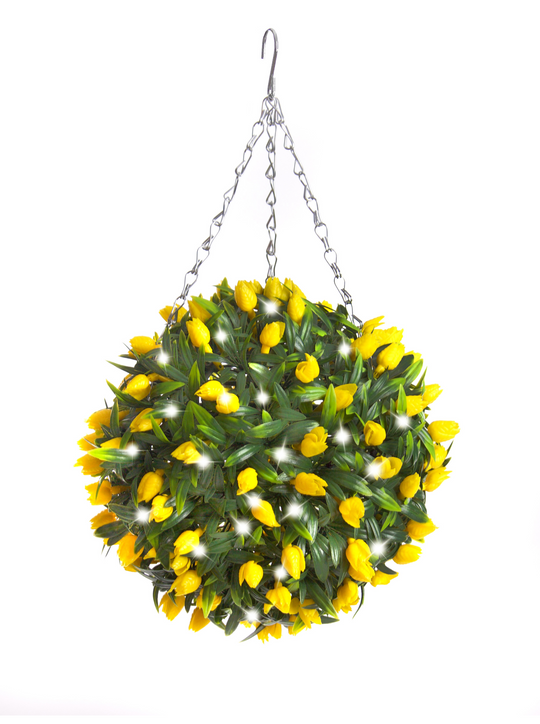 Best Artificial Pre-Lit 28cm Flower Balls