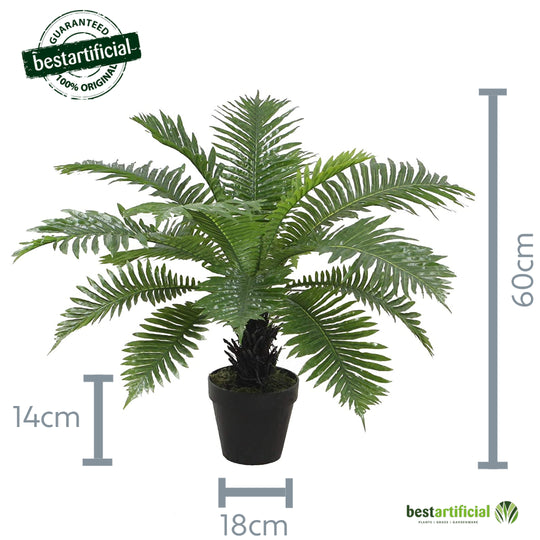 Best Artificial 2ft - 60cm Birds Nest Fern Plant