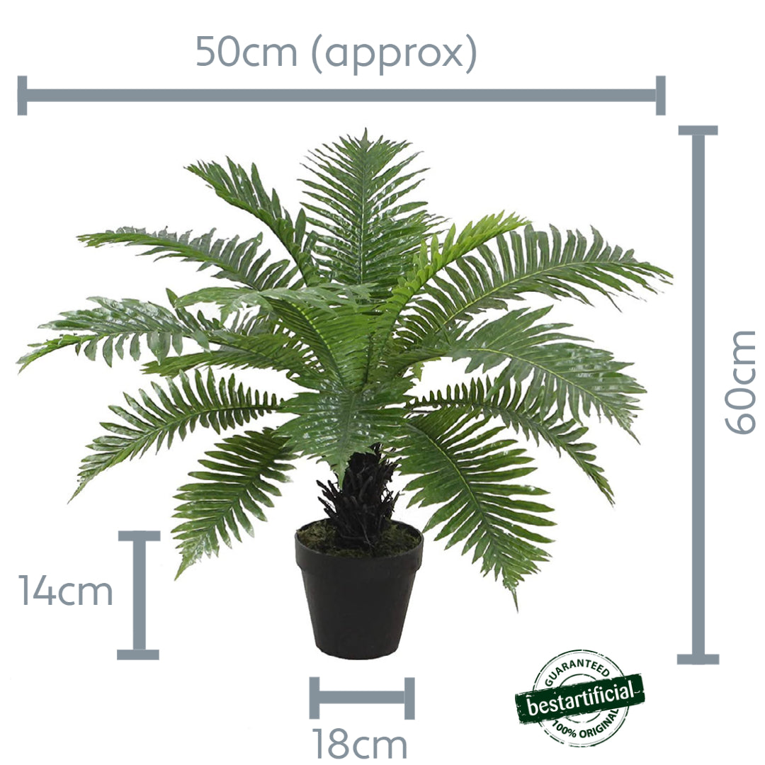 Best Artificial 2ft - 60cm Birds Nest Fern Plant