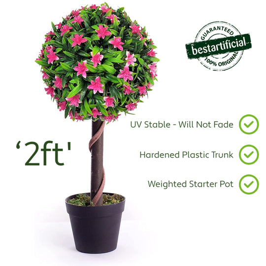 Best Artificial 2ft - 60cm Lily Ball Tree