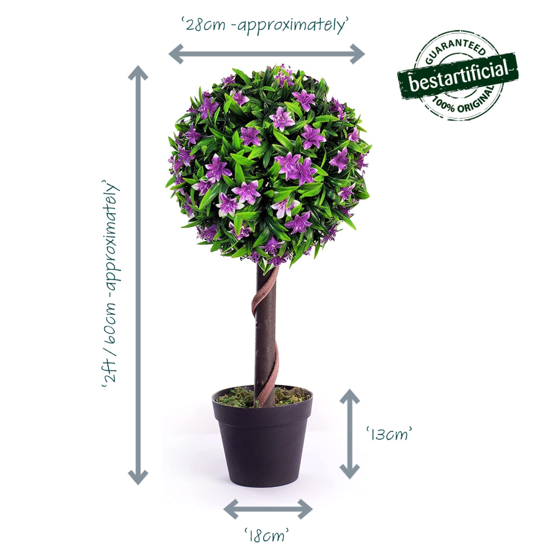 Best Artificial 2ft - 60cm Lily Ball Tree
