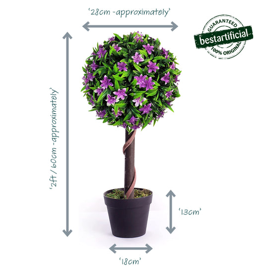 Best Artificial 2ft - 60cm Lily Ball Tree