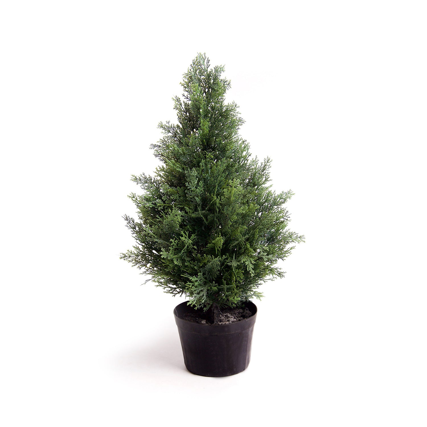 Best Artificial 2ft - 60cm Potted Cedar Topiary Tree