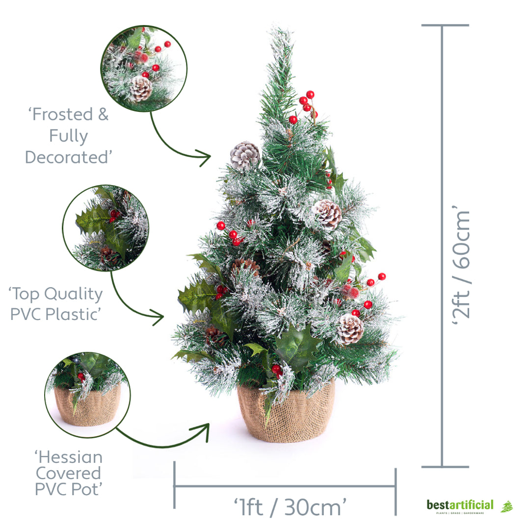 Best Artificial 2ft - 60cm Christmas Trees - Optional Lights