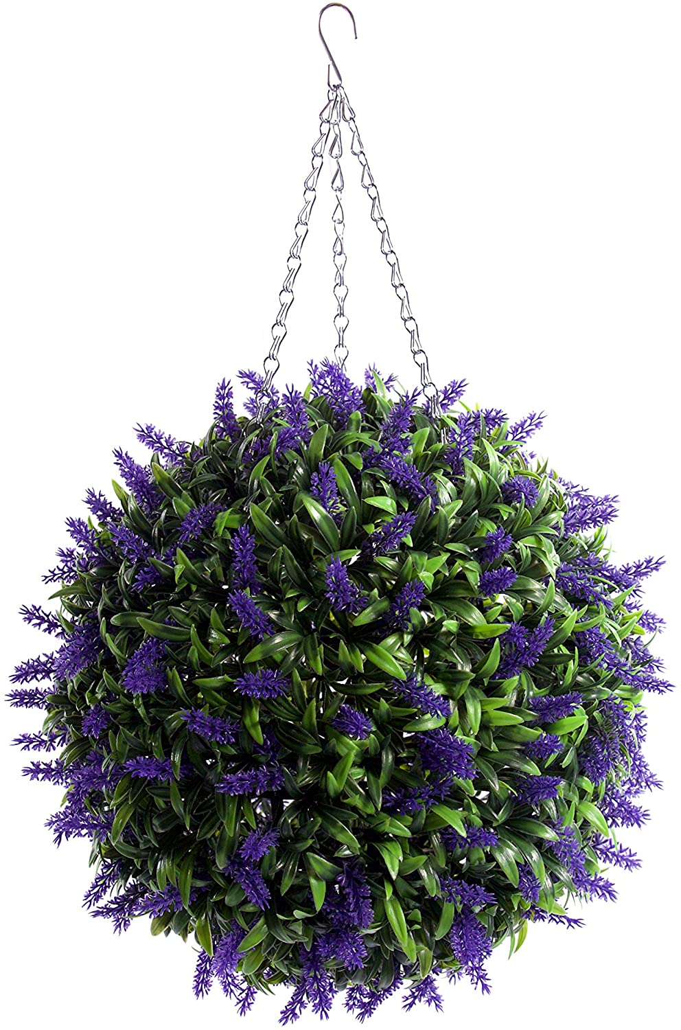 Best Artificial 38cm Purple Lush Lavender Flower Ball