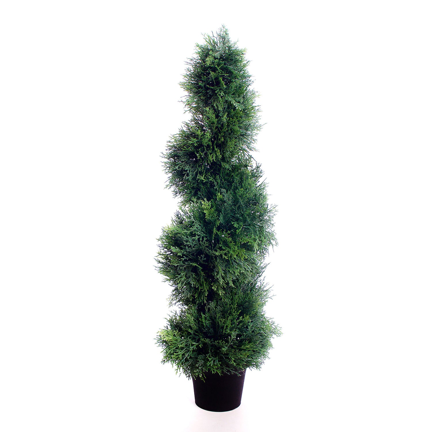 Best Artificial 3ft - 90cm Cedar Spiral Conifer Topiary Tree