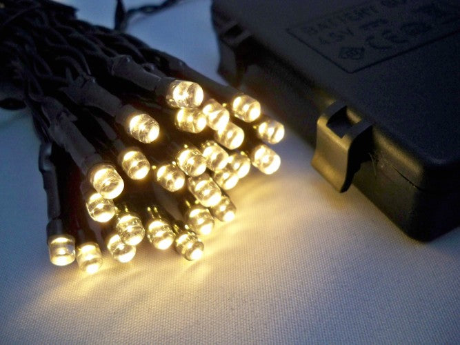 LED Outdoor Waterproof Battery 8 Multi-Function String Lights with Timer