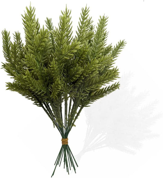 Best Artificial 40 Christmas Pine Green Sprig Spruce Needles Branches DIY craft garland wreath Decoration