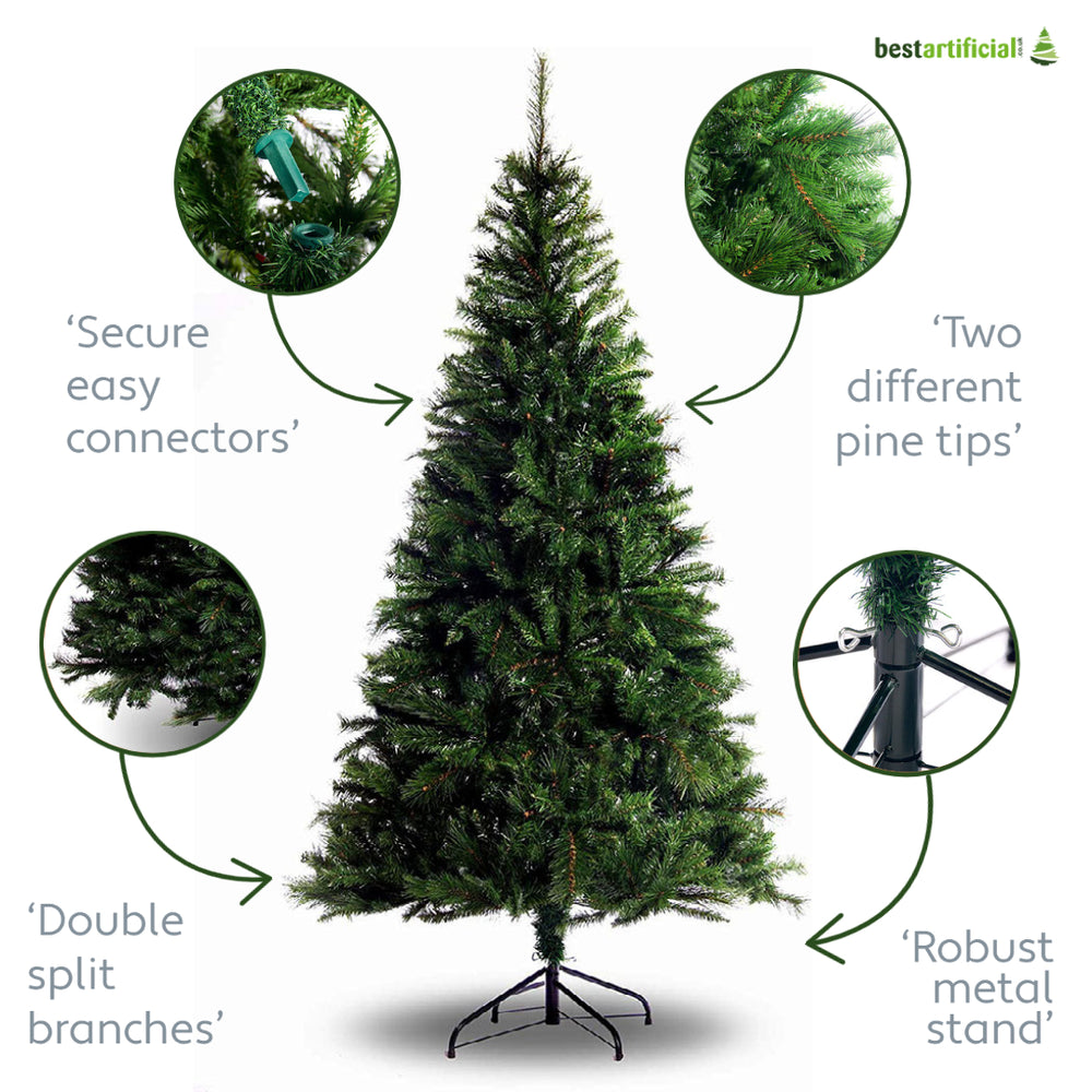 Best Artificial Colorado Pine Hinged Indoor Christmas Tree