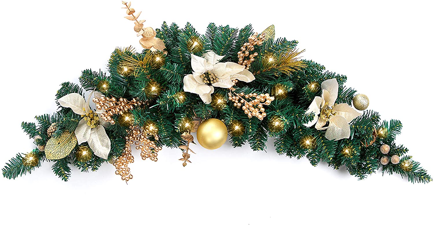 Best Artificial 3ft Decorated Christmas Swag Arch