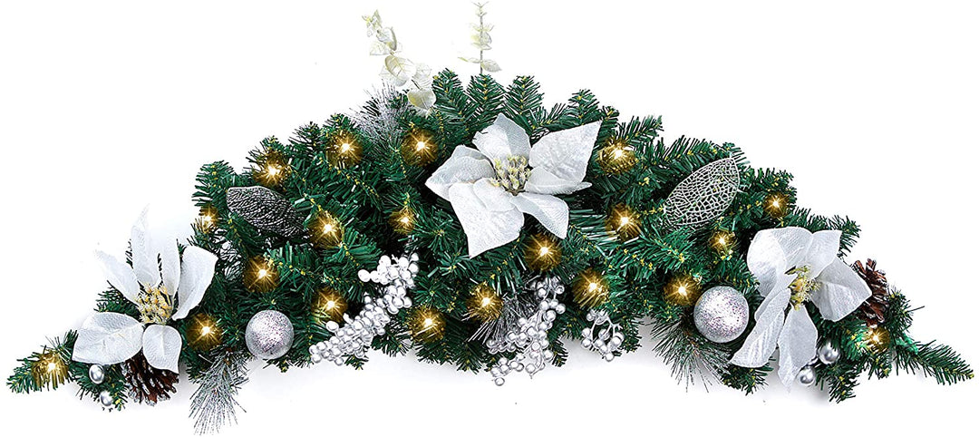 Best Artificial 3ft Decorated Christmas Swag Arch