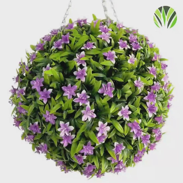 Best Artificial White Lush Lily Flower Ball