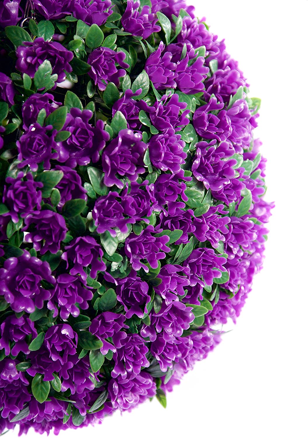 Best Artificial 28cm Purple Rose Flower Ball