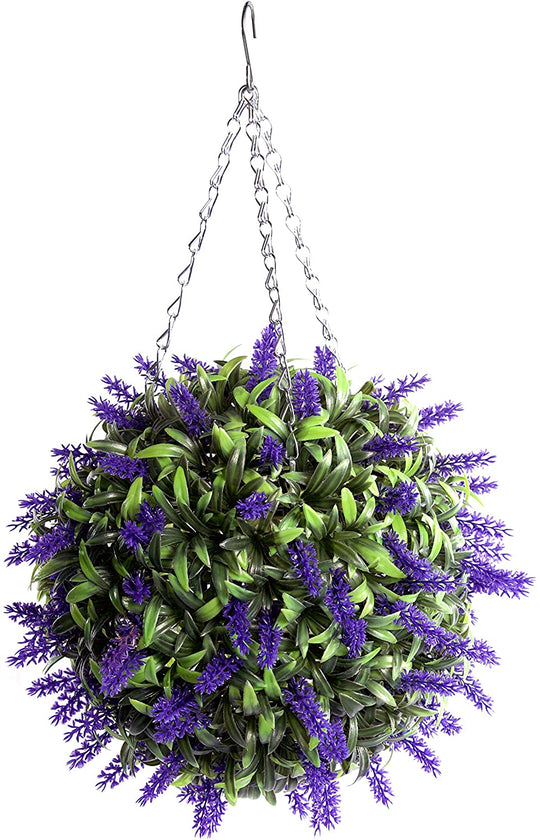 Best Artificial Purple Lush Lavender Flower Ball