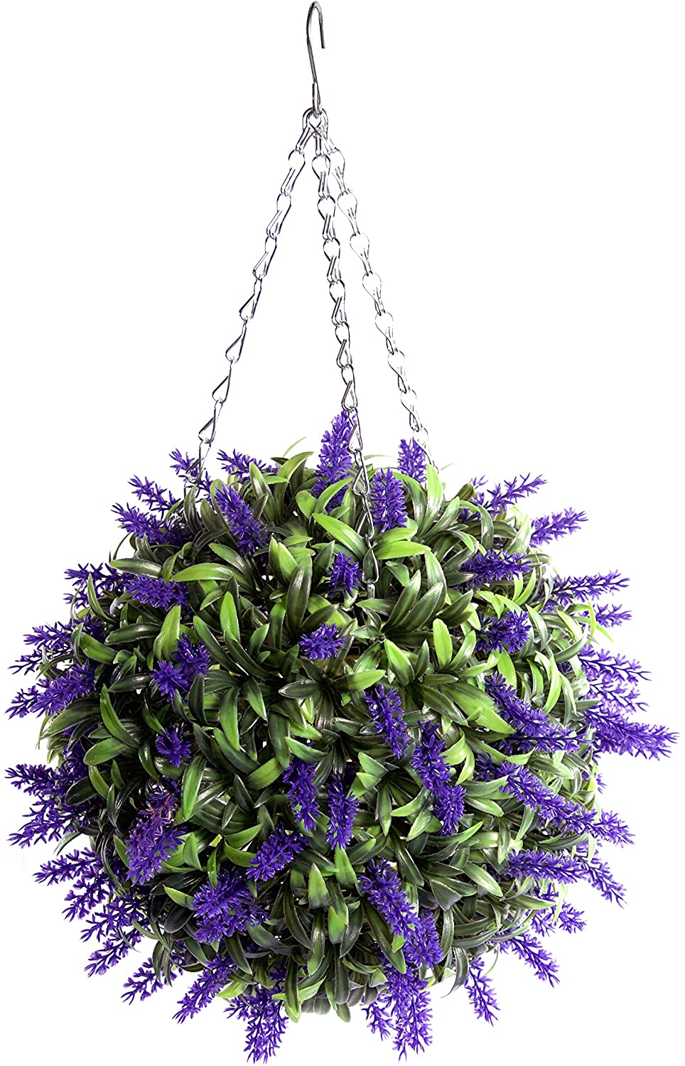 Best Artificial 28cm Purple Lush Lavender Flower Ball