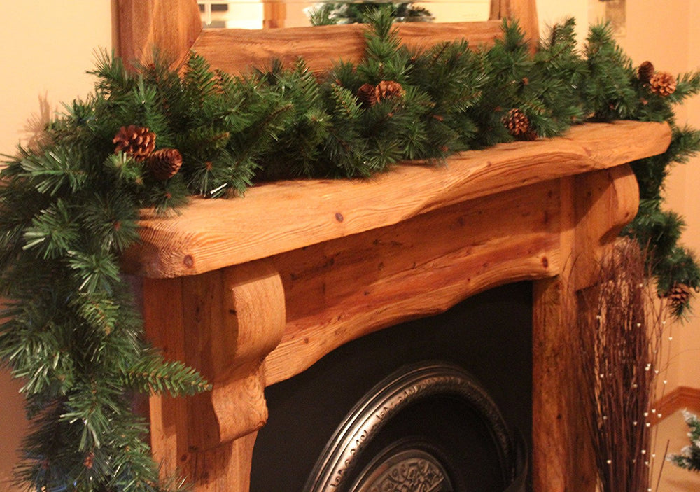 Best Artificial 6ft-9ft-12ft Colorado Pine Christmas Garland with Pine Cones - Optional Lights