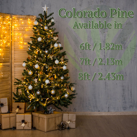 Best Artificial Colorado Pine Hinged Indoor Christmas Tree