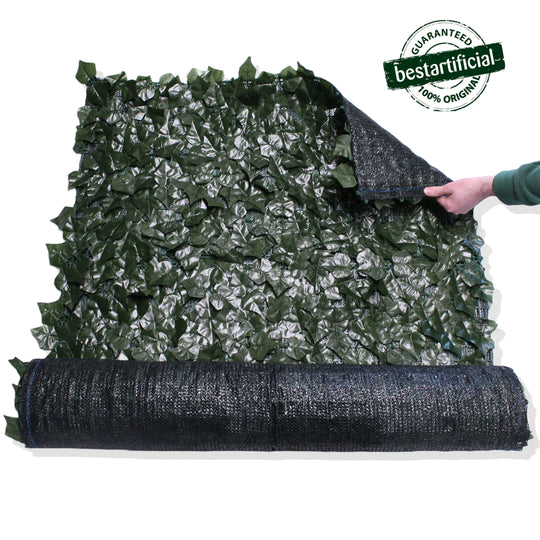 Best Artificial 3m x 1m English Ivy Leaf Screening with Net Privacy Backing