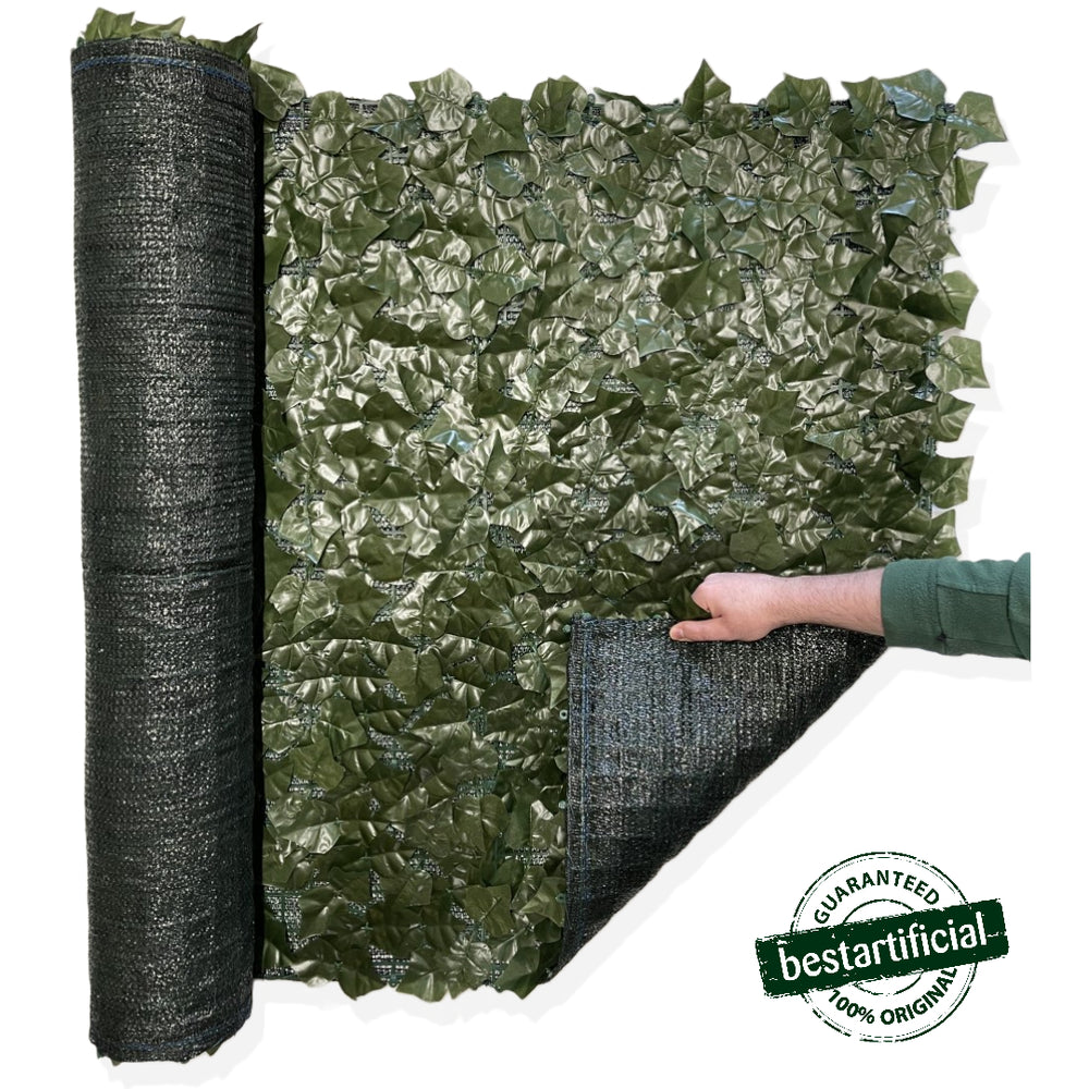 Best Artificial 3m x 1m English Ivy Leaf Screening with Net Privacy Backing