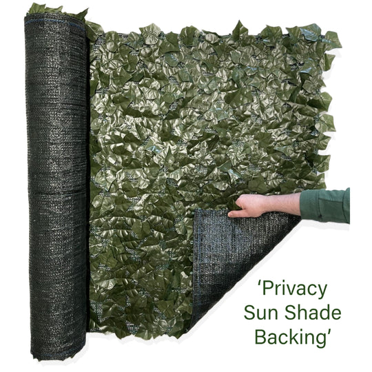 Best Artificial 3m x 1m English Ivy Leaf Screening with Net Privacy Backing