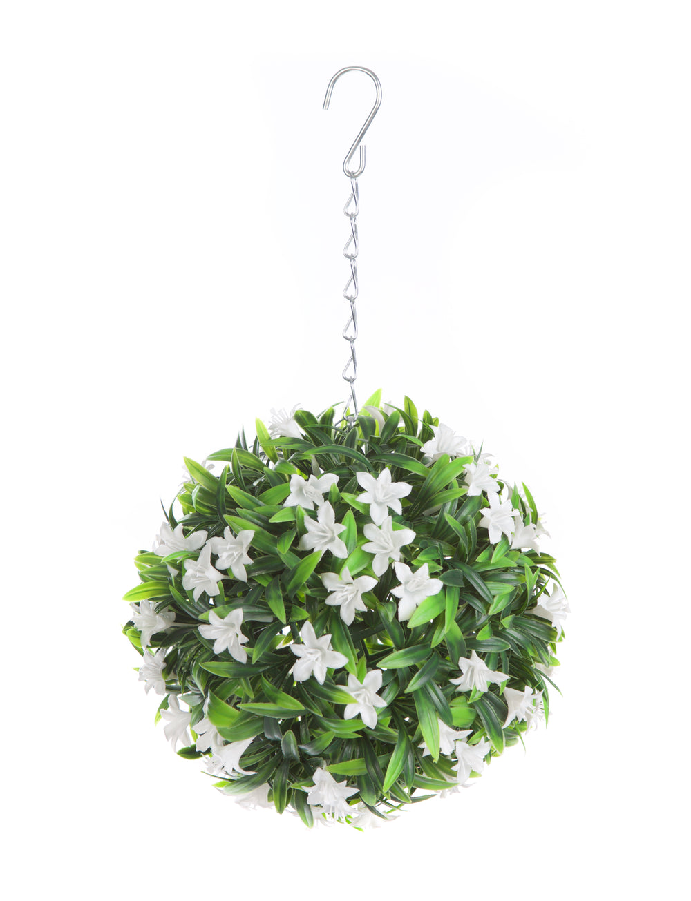 Best Artificial White Lush Lily Flower Ball - product detail