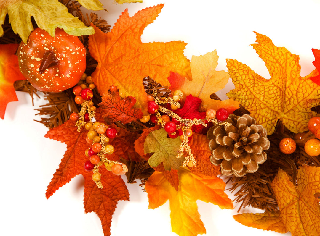 Best Artificial 6ft/180cm Autumn Winter Halloween Maple Garland