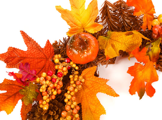 Best Artificial 6ft/180cm Autumn Winter Halloween Maple Garland