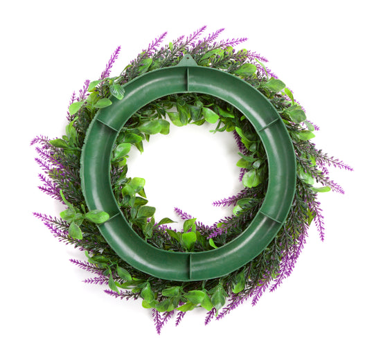 Artificial Purple Lavender Wreath