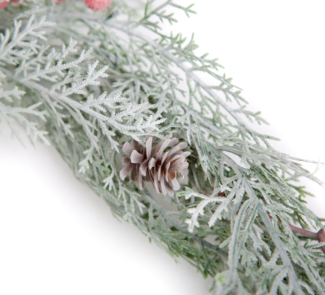 200cm Artificial Frosted Conifer Christmas Garland