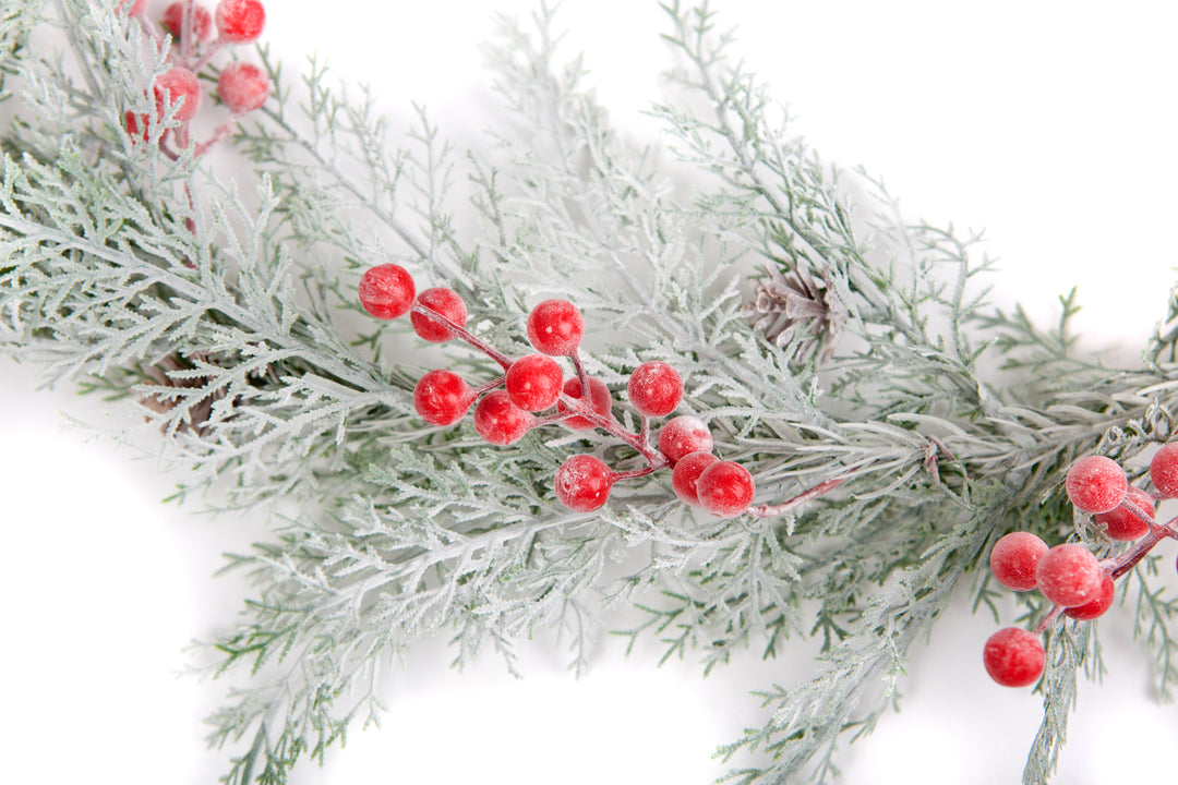 200cm Artificial Frosted Conifer Christmas Garland