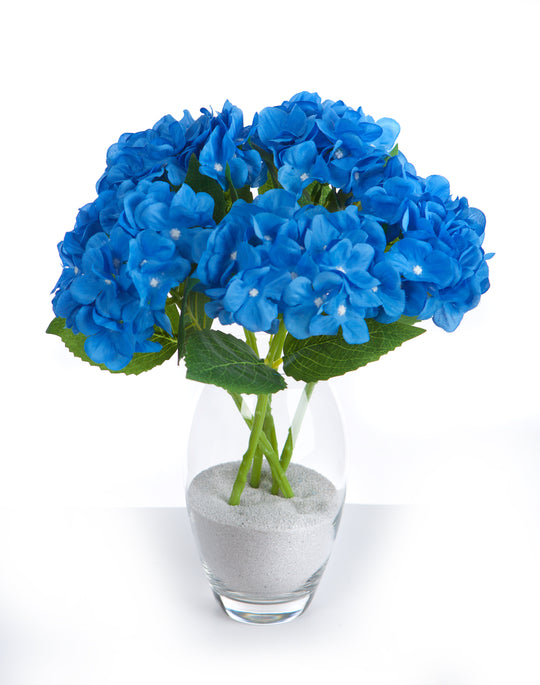 5 Single 35cm Hydrangea Flower Stems