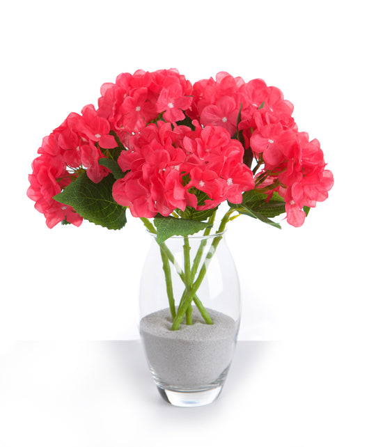 5 Single 35cm Hydrangea Flower Stems